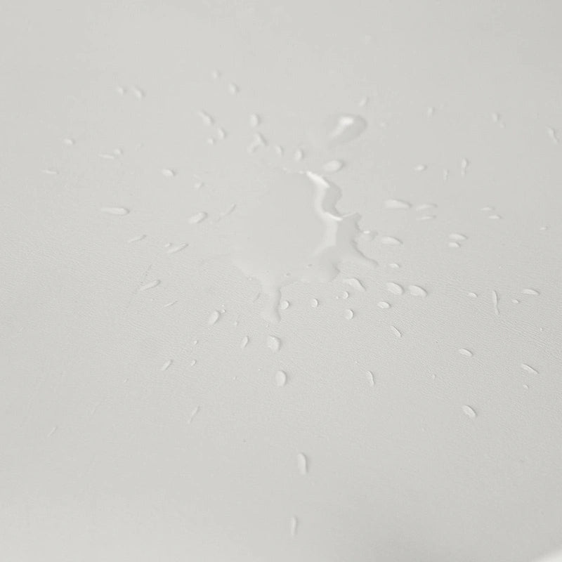 Sillas de comedor modernas de piel sintética en blanco crema (juego de 2) - N/A