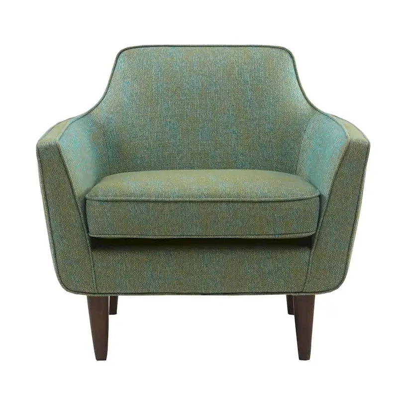 Sillón decorativo moderno de mediados de siglo azul/verde