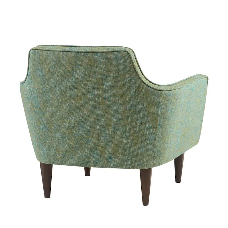 Sillón decorativo moderno de mediados de siglo azul/verde