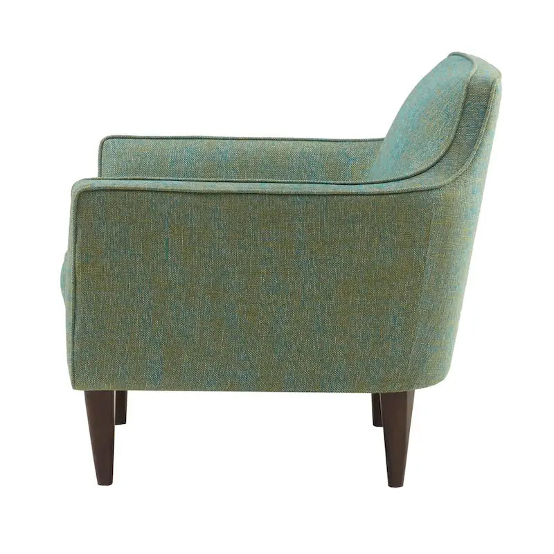 Sillón decorativo moderno de mediados de siglo azul/verde