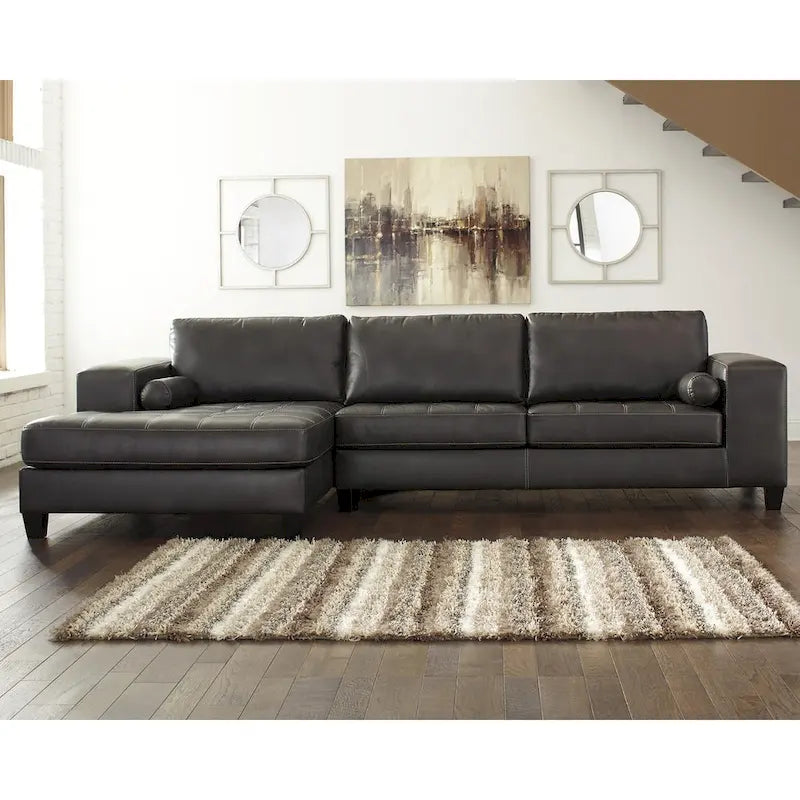 Seccional de 2 piezas con chaise lounge