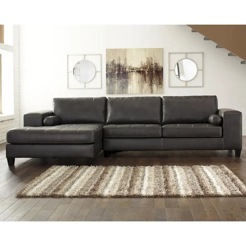 Seccional de 2 piezas con chaise lounge