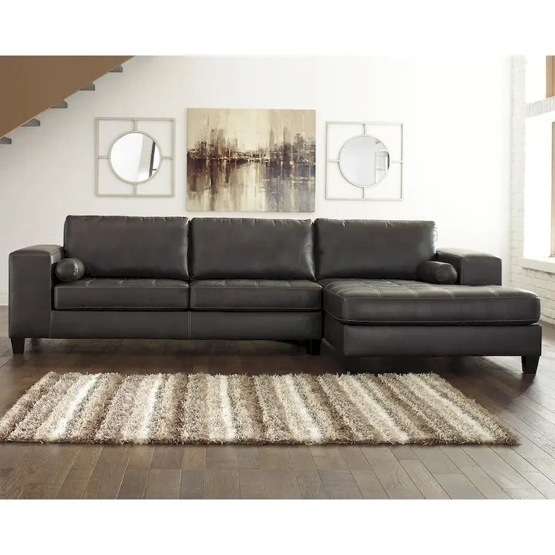 Seccional de 2 piezas con chaise lounge