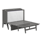 Escritorio con cama plegable Murphy completa en gris