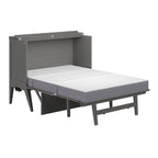 Escritorio con cama plegable Murphy completa en gris