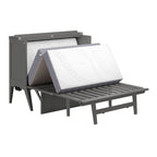 Escritorio con cama plegable Murphy completa en gris