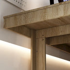 Mesa de conferencias para oficina de 86.6 pulgadas de ancho x 47.2 pulgadas de profundidad con base de madera