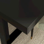 Mesa de conferencias para oficina de 86.6 pulgadas de ancho x 47.2 pulgadas de profundidad con base de madera