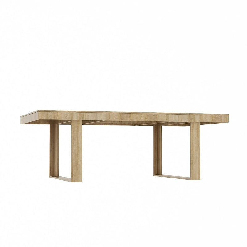 Mesa de conferencias para oficina de 86.6 pulgadas de ancho x 47.2 pulgadas de profundidad con base de madera