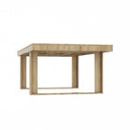 Mesa de conferencias para oficina de 86.6 pulgadas de ancho x 47.2 pulgadas de profundidad con base de madera