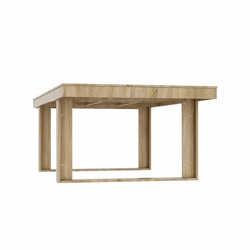 Mesa de conferencias para oficina de 86.6 pulgadas de ancho x 47.2 pulgadas de profundidad con base de madera
