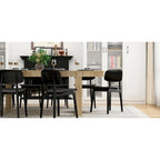 Mesa de conferencias para oficina de 86.6 pulgadas de ancho x 47.2 pulgadas de profundidad con base de madera