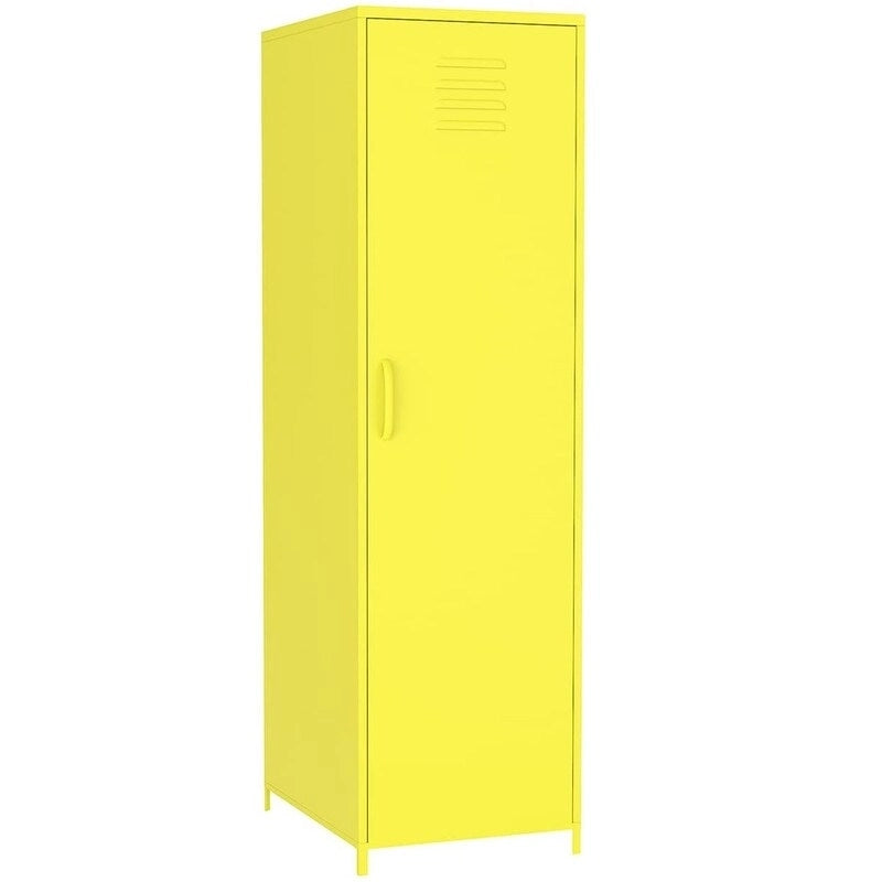 Armario metálico con taquilla para niños con barra para colgar y estantes