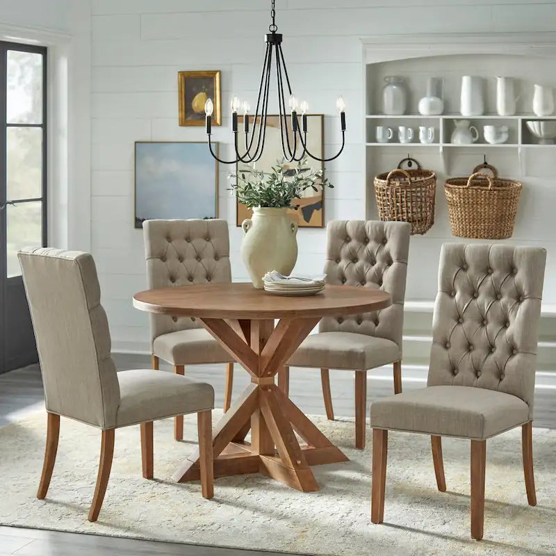 Mesa de comedor de pedestal