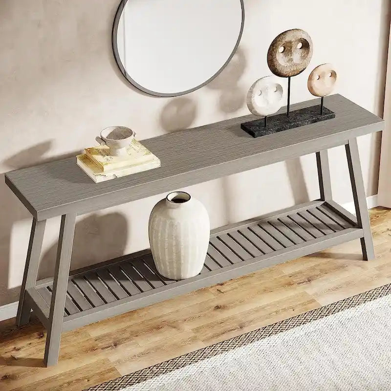 Mesa de Entrada tipo Consola de Granja, 70.9 Pulgadas Extralarga