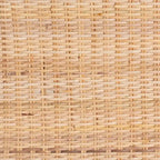 Mesa Consola de Ratán Color Miel Claro y Madera de Acacia