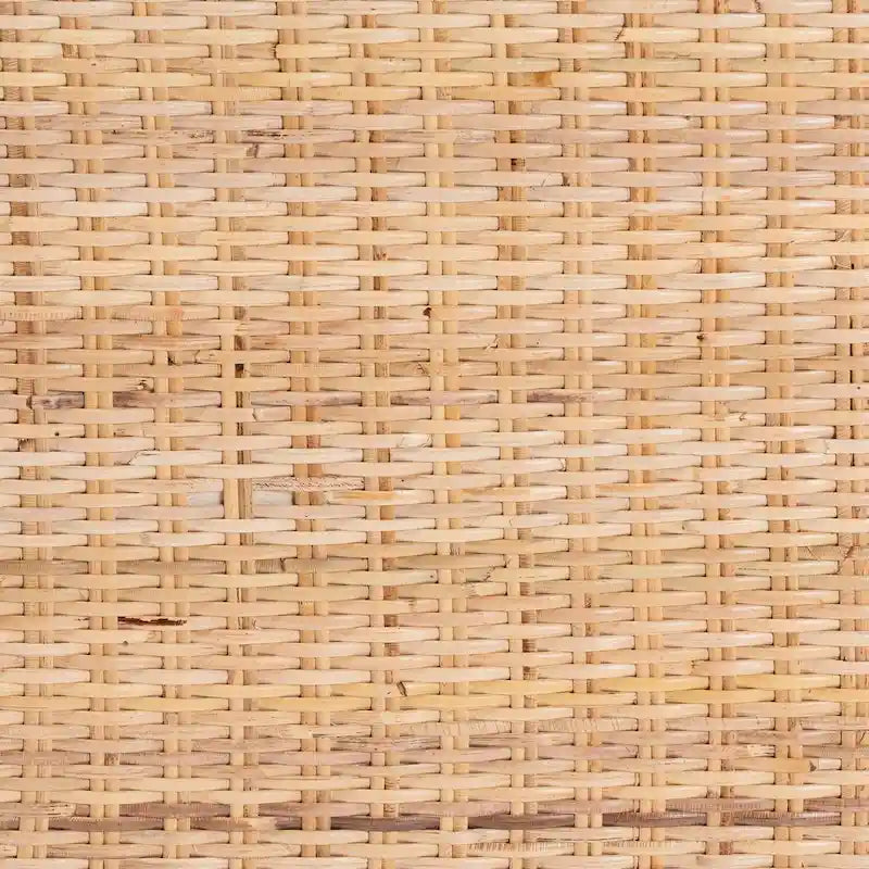 Mesa Consola de Ratán Color Miel Claro y Madera de Acacia