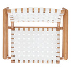 Sillón decorativo de cuero tejido - 30 A x 28 P x 28 Al - 30Ax28Px28Al