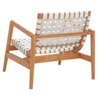 Sillón decorativo de cuero tejido - 30 A x 28 P x 28 Al - 30Ax28Px28Al
