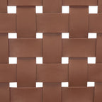Sillón decorativo de cuero tejido - 30 A x 28 P x 28 Al - 30Ax28Px28Al