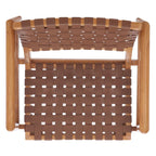 Sillón decorativo de cuero tejido - 30 A x 28 P x 28 Al - 30Ax28Px28Al