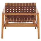 Sillón decorativo de cuero tejido - 30 A x 28 P x 28 Al - 30Ax28Px28Al