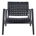 Sillón decorativo de cuero tejido - 30 A x 28 P x 28 Al - 30Ax28Px28Al