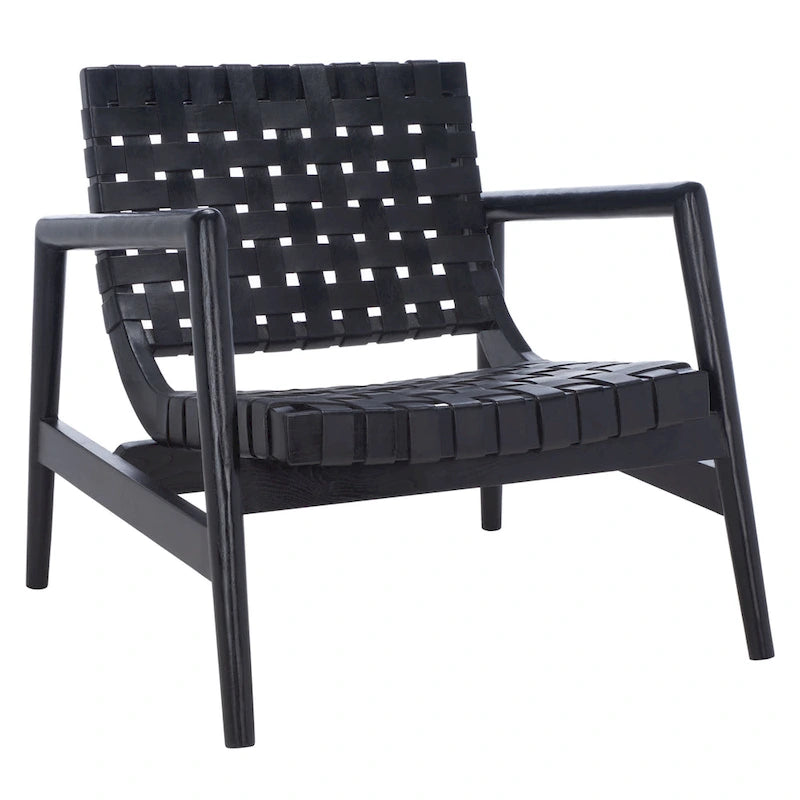 Sillón decorativo de cuero tejido - 30 A x 28 P x 28 Al - 30Ax28Px28Al