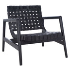 Sillón decorativo de cuero tejido - 30 A x 28 P x 28 Al - 30Ax28Px28Al