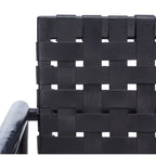 Sillón decorativo de cuero tejido - 30 A x 28 P x 28 Al - 30Ax28Px28Al