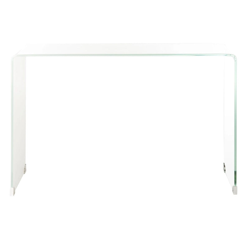 Mesa Consola de Cristal Ombré - Transparente/Azul - 43.3 x 13.8 x 29.5 - 43Ax14Px30Al