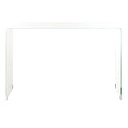 Mesa Consola de Cristal Ombré - Transparente/Azul - 43.3 x 13.8 x 29.5 - 43Ax14Px30Al