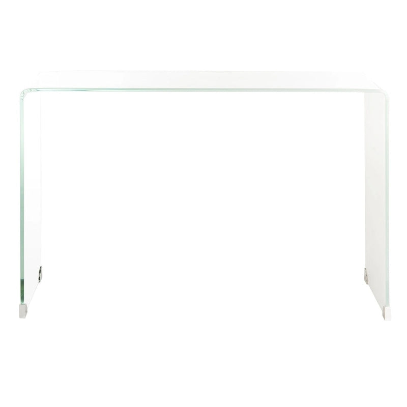 Mesa Consola de Cristal Ombré - Transparente/Azul - 43.3 x 13.8 x 29.5 - 43Ax14Px30Al