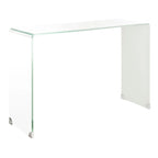 Mesa Consola de Cristal Ombré - Transparente/Azul - 43.3 x 13.8 x 29.5 - 43Ax14Px30Al