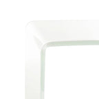 Mesa Consola de Cristal Ombré - Transparente/Azul - 43.3 x 13.8 x 29.5 - 43Ax14Px30Al