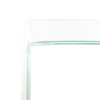 Mesa Consola de Cristal Ombré - Transparente/Azul - 43.3 x 13.8 x 29.5 - 43Ax14Px30Al