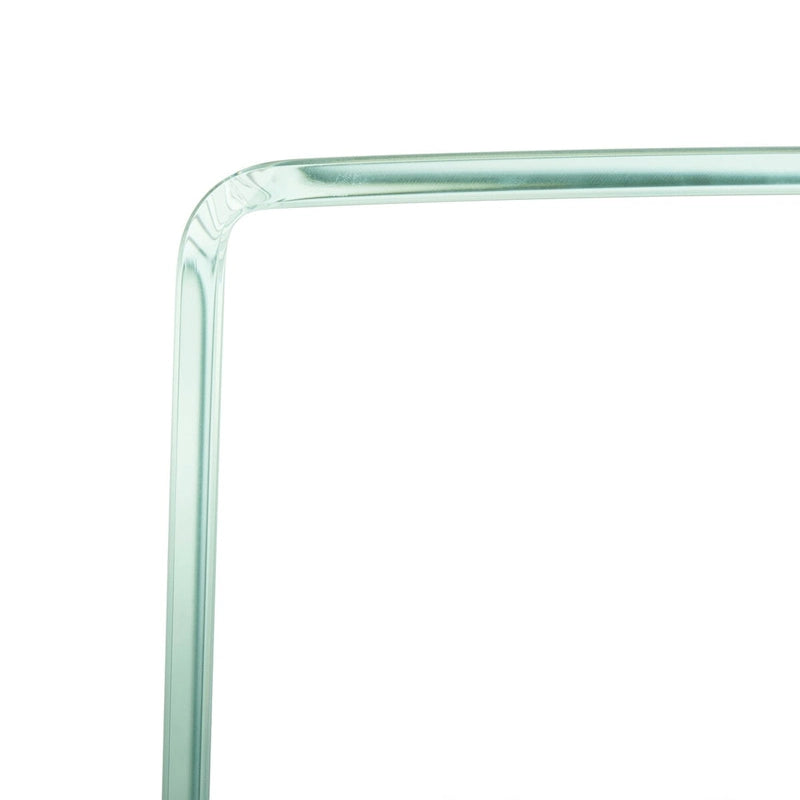 Mesa Consola de Cristal Ombré - Transparente/Azul - 43.3 x 13.8 x 29.5 - 43Ax14Px30Al