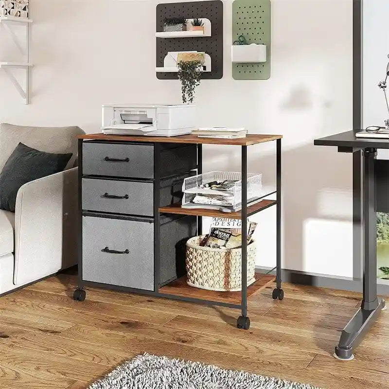 Archivador móvil de 3 cajones - 15.75P x 29.53An x 26.77Al