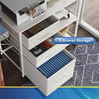 Archivador móvil de 3 cajones - 15.75P x 29.53An x 26.77Al