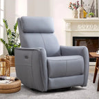 32.3 Sillón reclinable giratorio y mecedora "Wide Power" con puertos USB