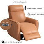 32.3 Sillón reclinable giratorio y mecedora "Wide Power" con puertos USB