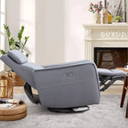32.3 Sillón reclinable giratorio y mecedora "Wide Power" con puertos USB