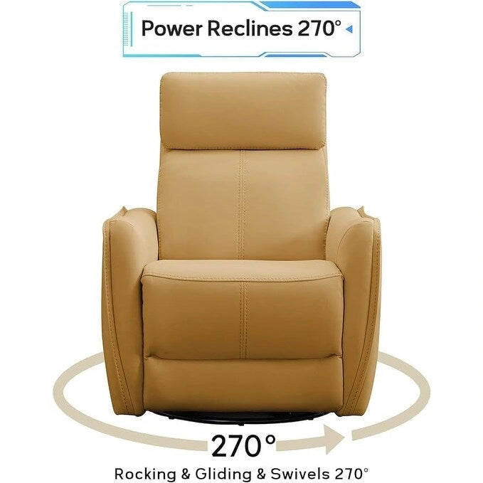 32.3 Sillón reclinable giratorio y mecedora "Wide Power" con puertos USB